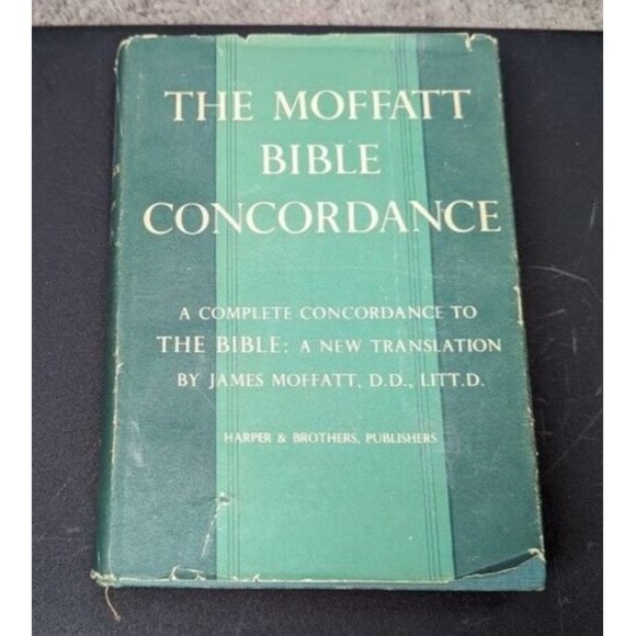 The Moffatt Bible Concordance by Maoffatt, James by Harper & Brothers 1950 - Picture 1 of 8